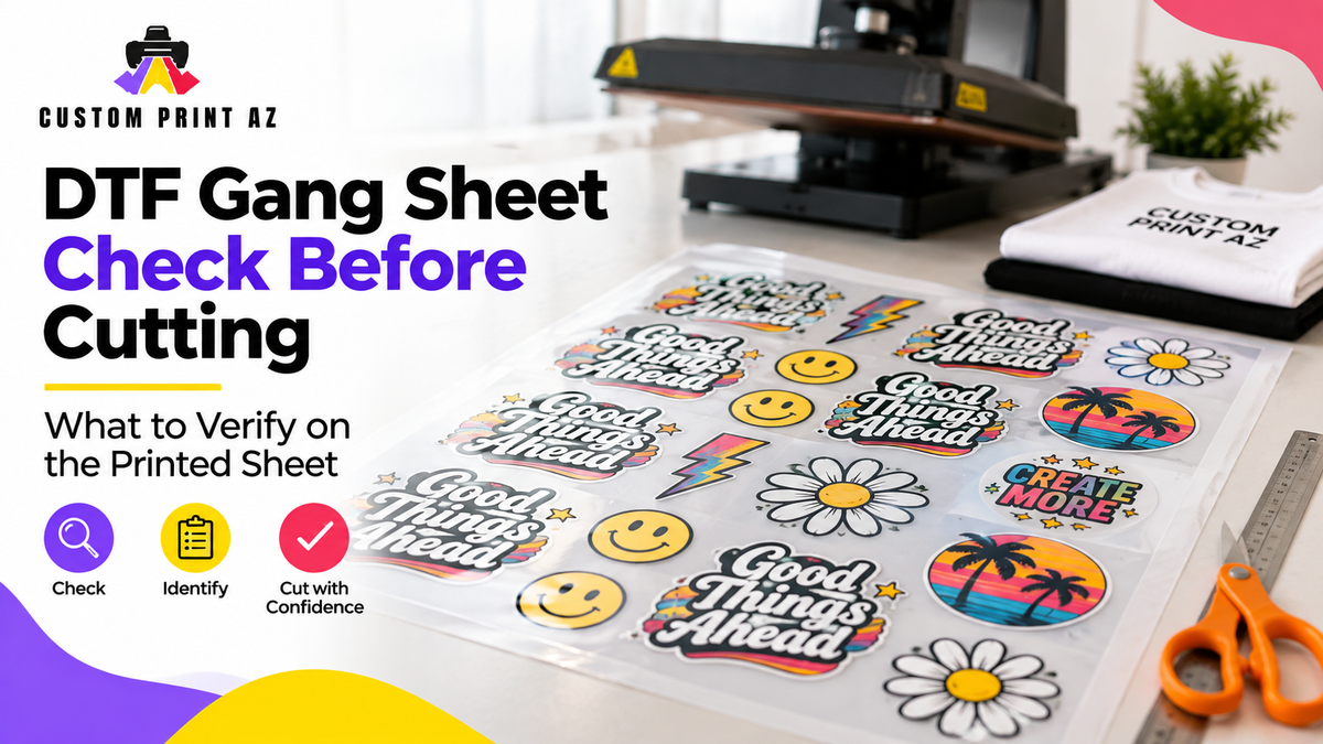 DTF Gang Sheet Check Before Cutting: What to Verify on the Printed Sheet