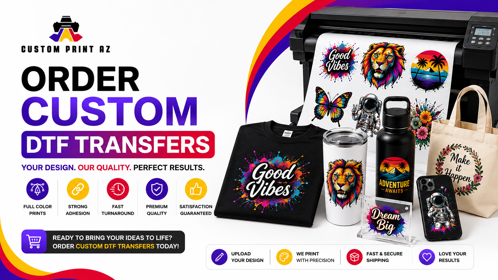 Order Custom DTF Transfers