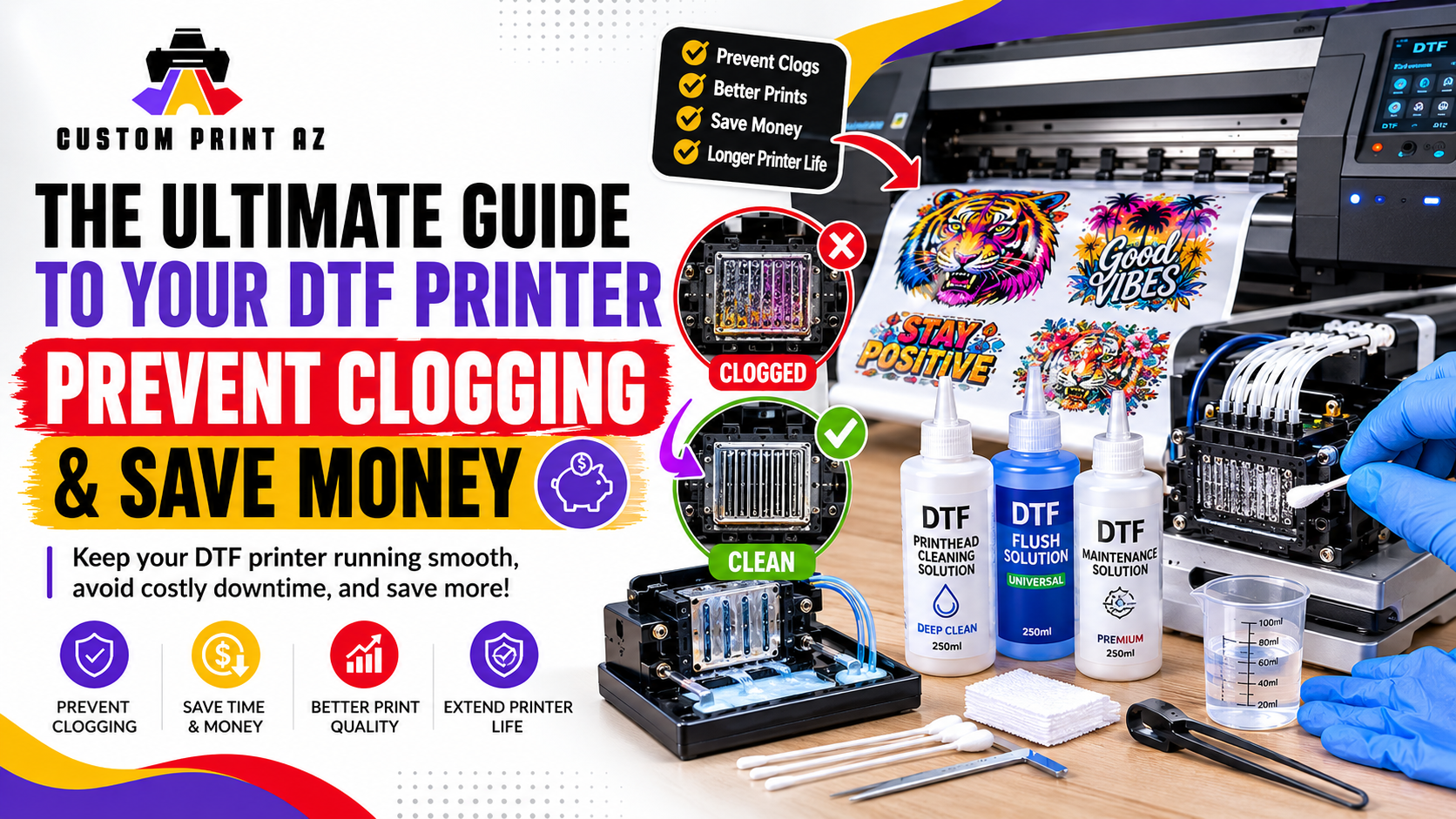 The Ultimate to Your DTF Printer Prevent Clogging & Save Money