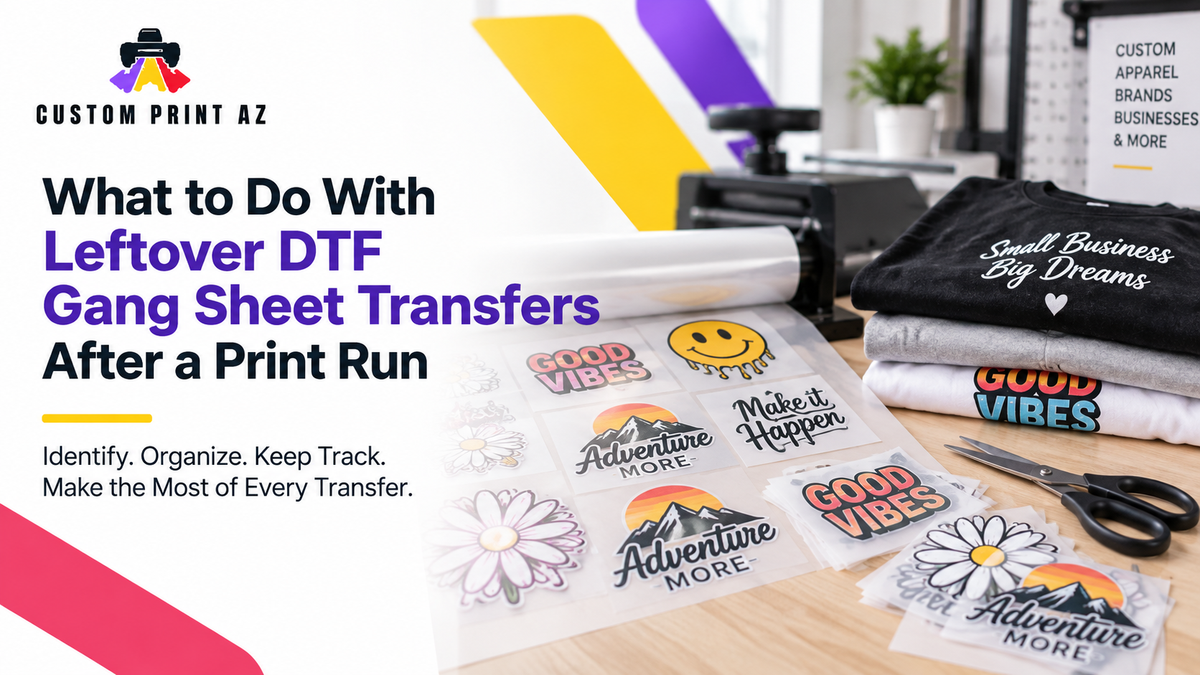 What to Do With Leftover DTF Gang Sheet Transfers After a Print Run