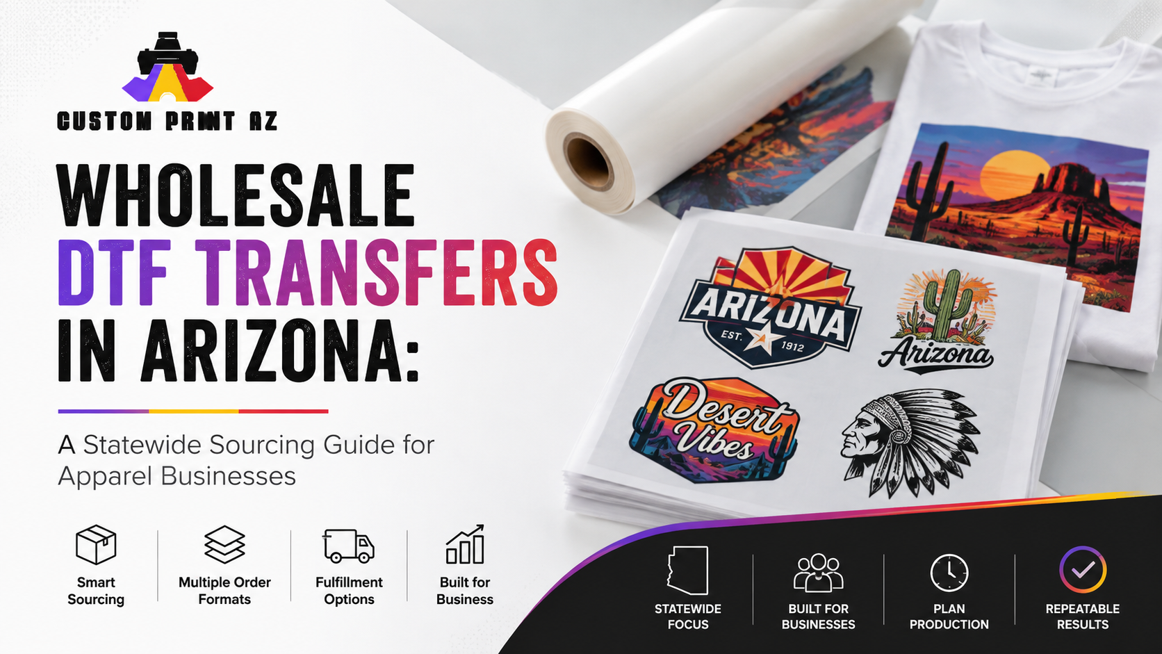 Wholesale DTF Transfers in Arizona: A Statewide Sourcing Guide for Apparel Businesses