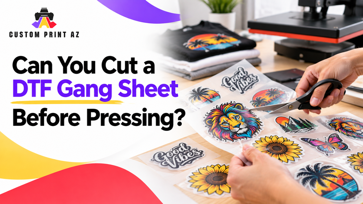 Can You Cut a DTF Gang Sheet Before Pressing?