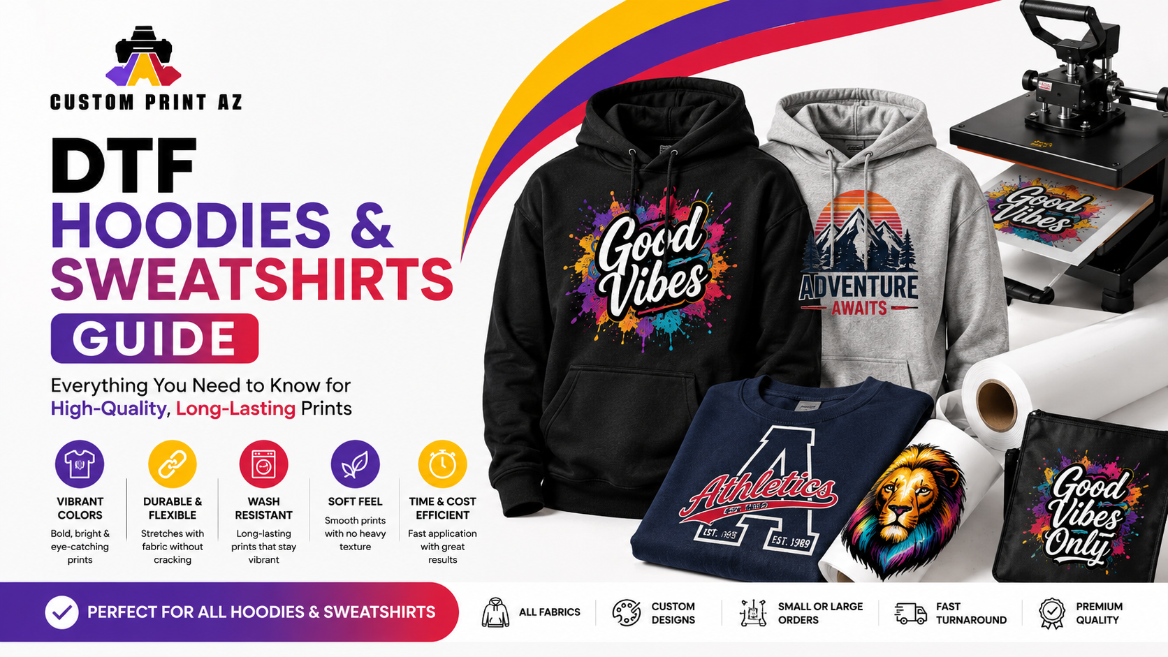 DTF Hoodies & Sweatshirts Guide