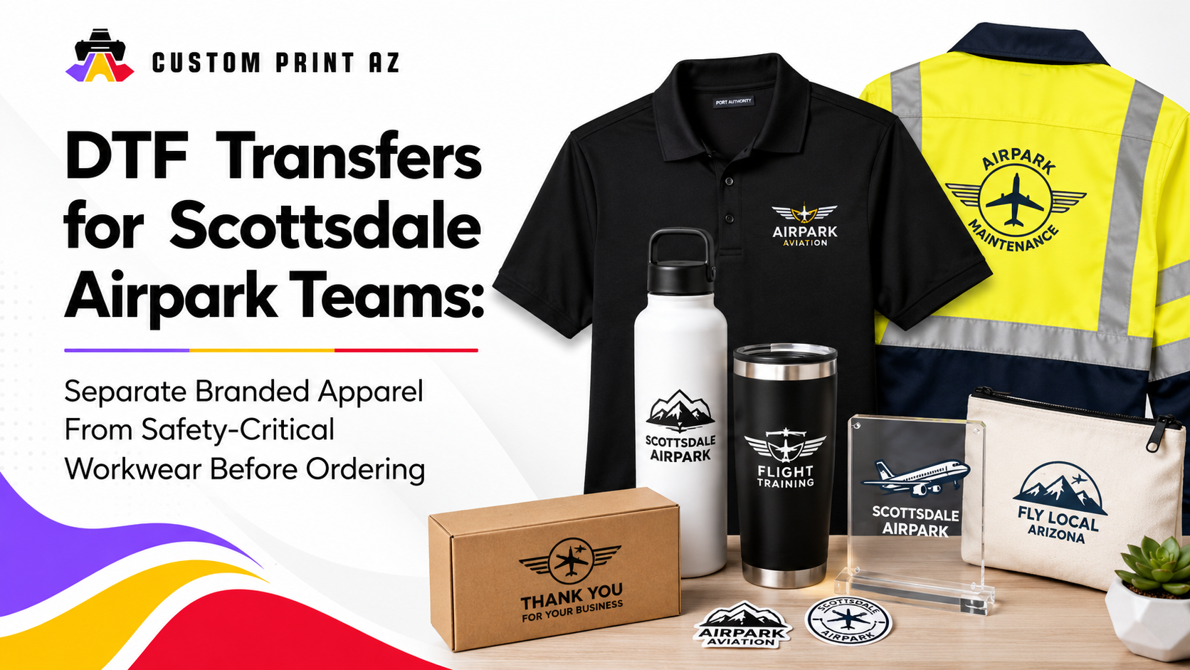 DTF Transfers for Scottsdale Airpark Teams: Separate Branded Apparel From Safety-Critical Workwear Before Ordering