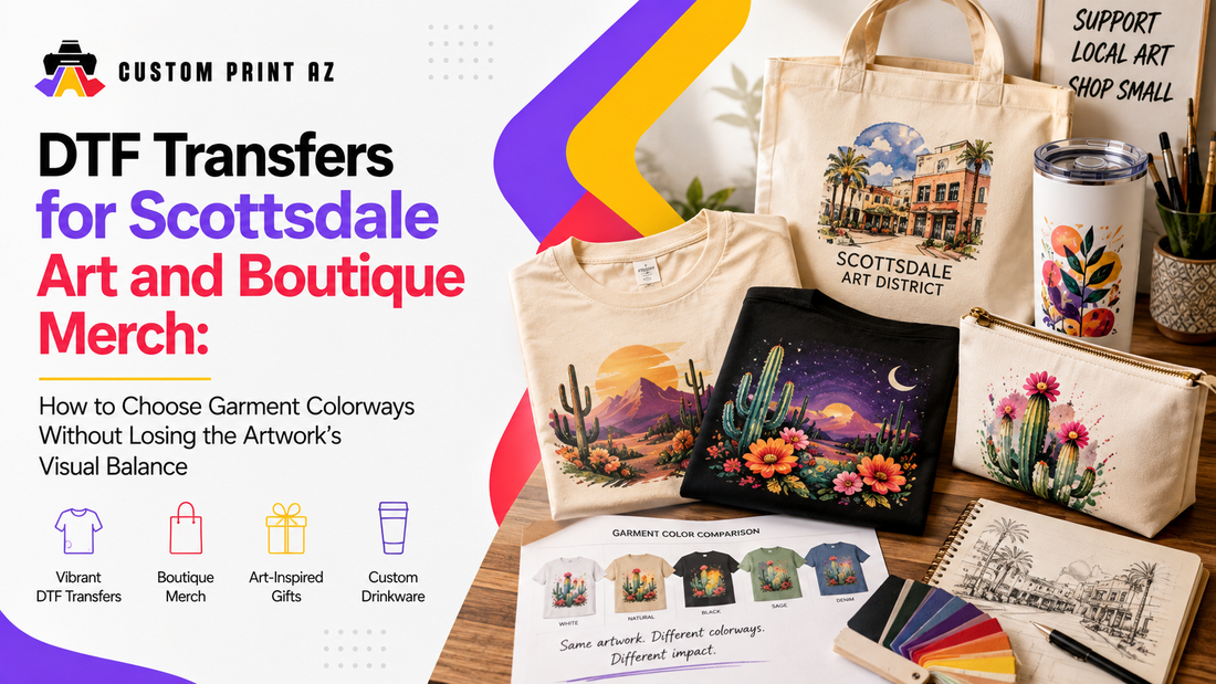 DTF Transfers for Scottsdale Art and Boutique Merch: How to Choose Garment Colorways Without Losing the Artwork’s Visual Balance