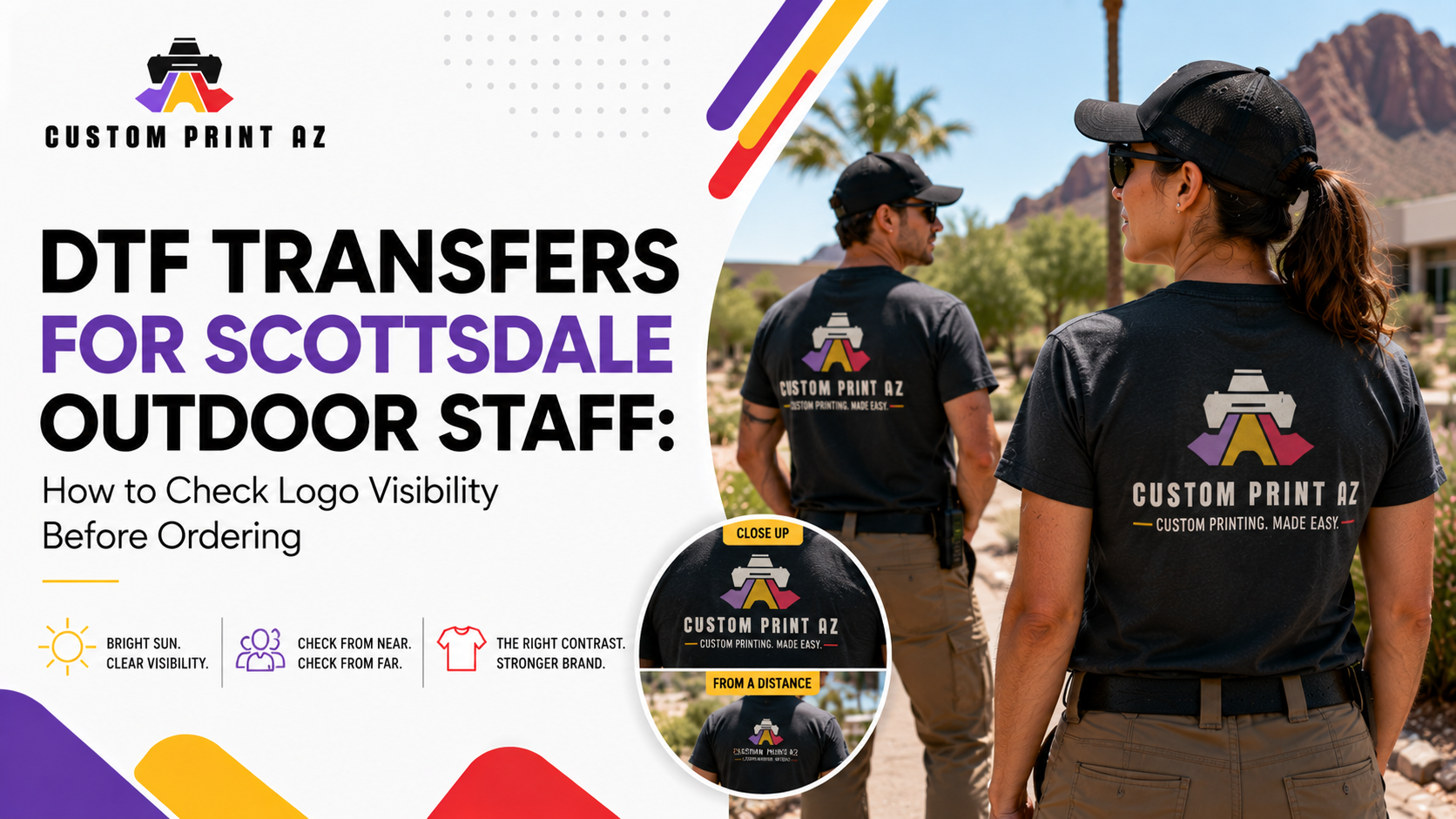 DTF Transfers for Scottsdale Outdoor Staff: How to Check Logo Visibility Before Ordering