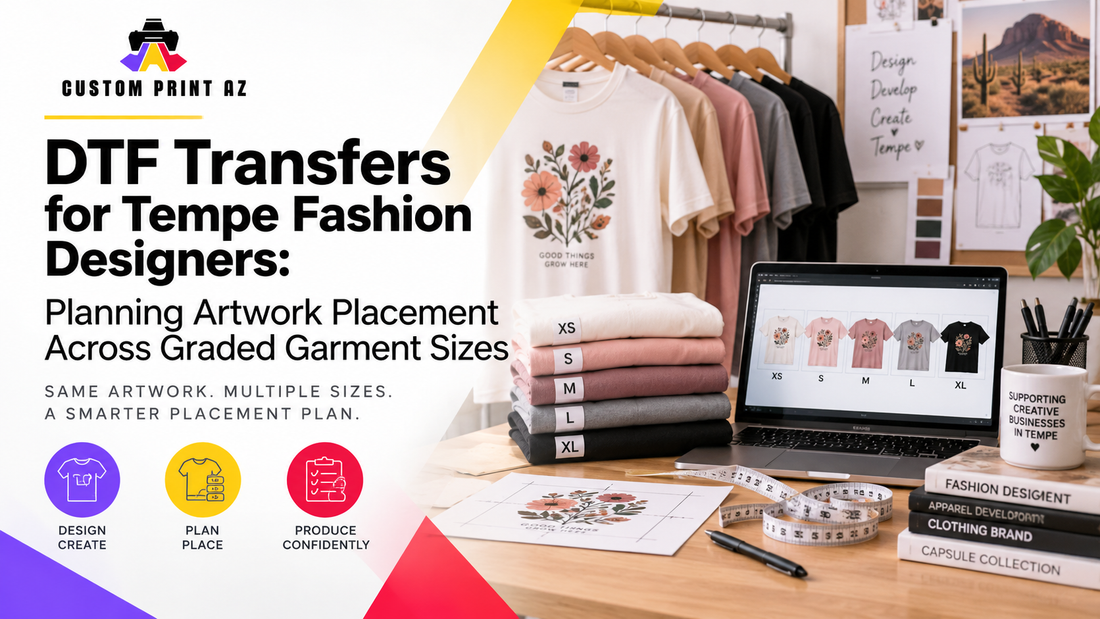 DTF Transfers for Tempe Fashion Designers: Planning Artwork Placement Across Graded Garment Sizes