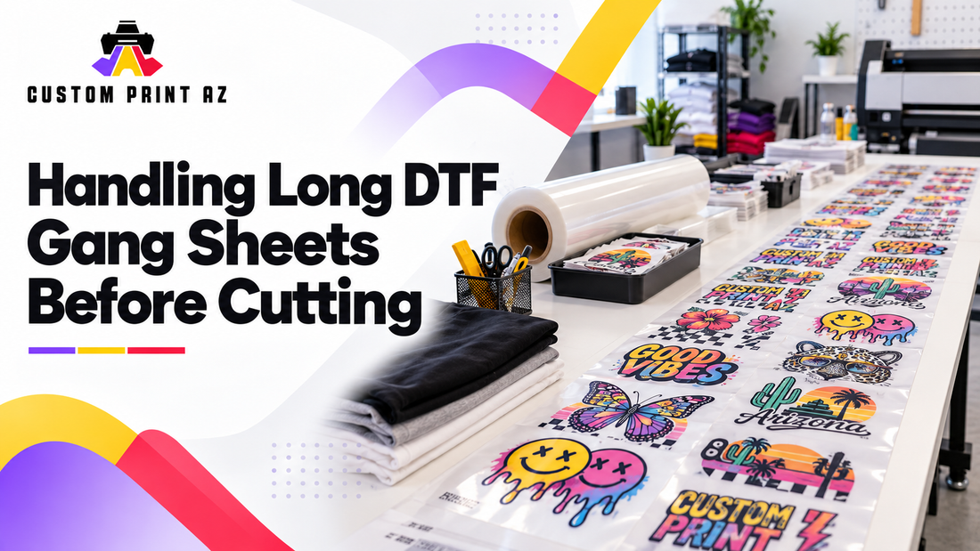 Handling Long DTF Gang Sheets Before Cutting