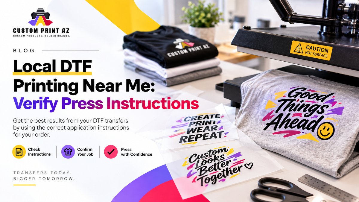 Local DTF Printing Near Me: Verify Press Instructions
