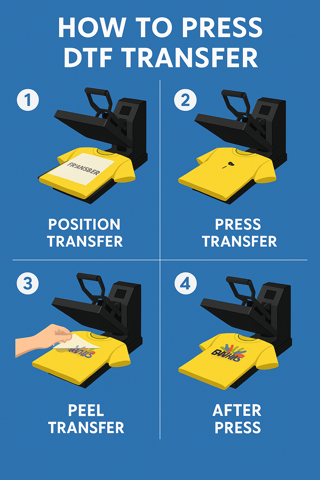 How To Press DTF Transfer