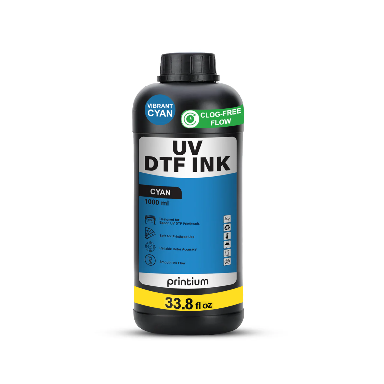UV DTF Ink - Cyan 1 Liter